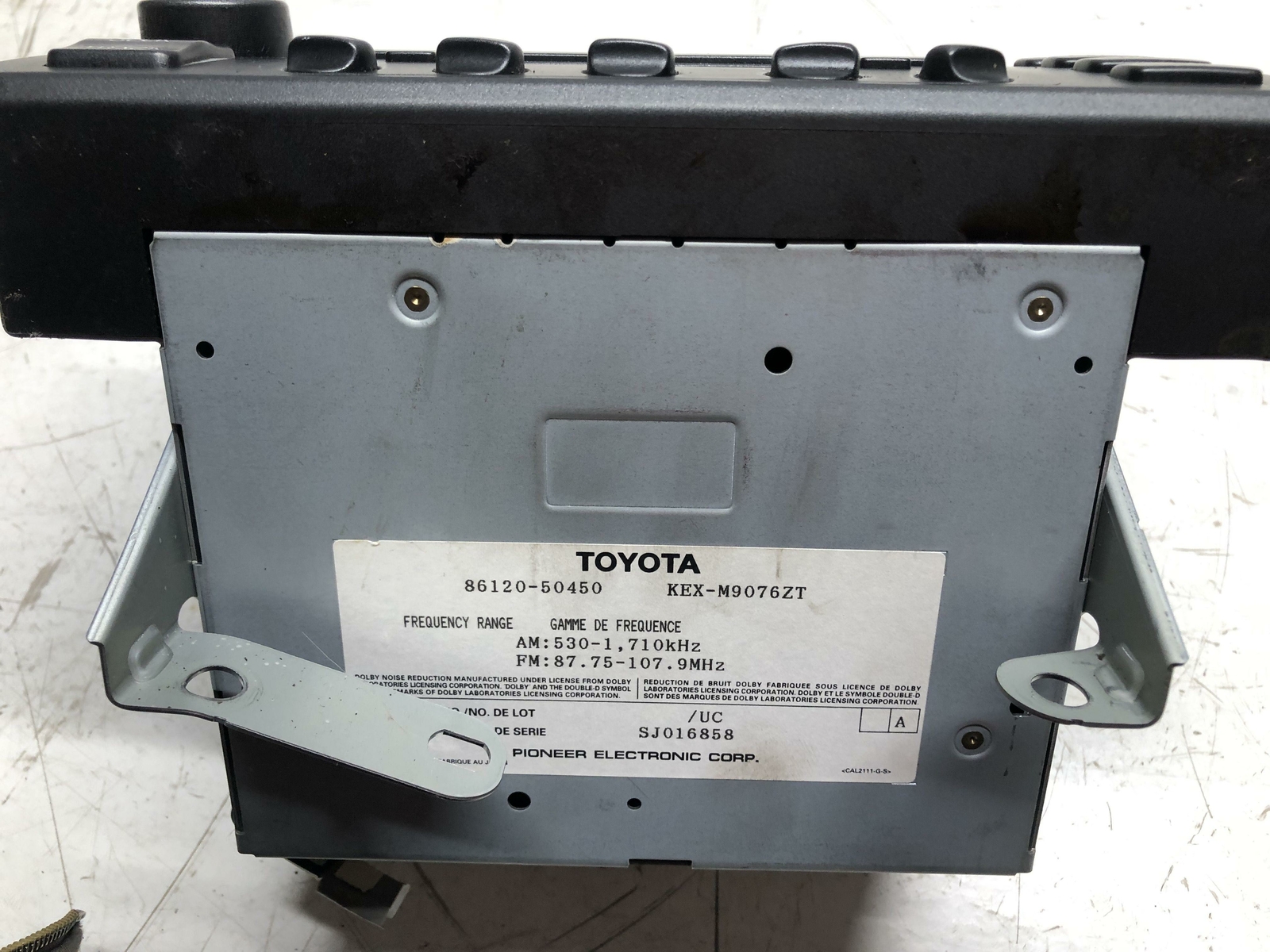 1998-2000 Lexus LS400 Cassette Player May Need Dealer Programming Oem