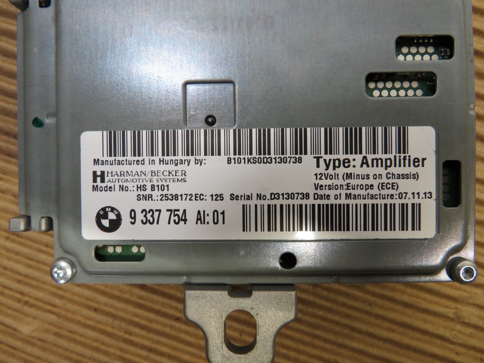 12-17 BMW F10 M5 F06 F12 F13 M6 CONTROL UNIT ACTIVE SOUND AMPLIFIER OEM 178681