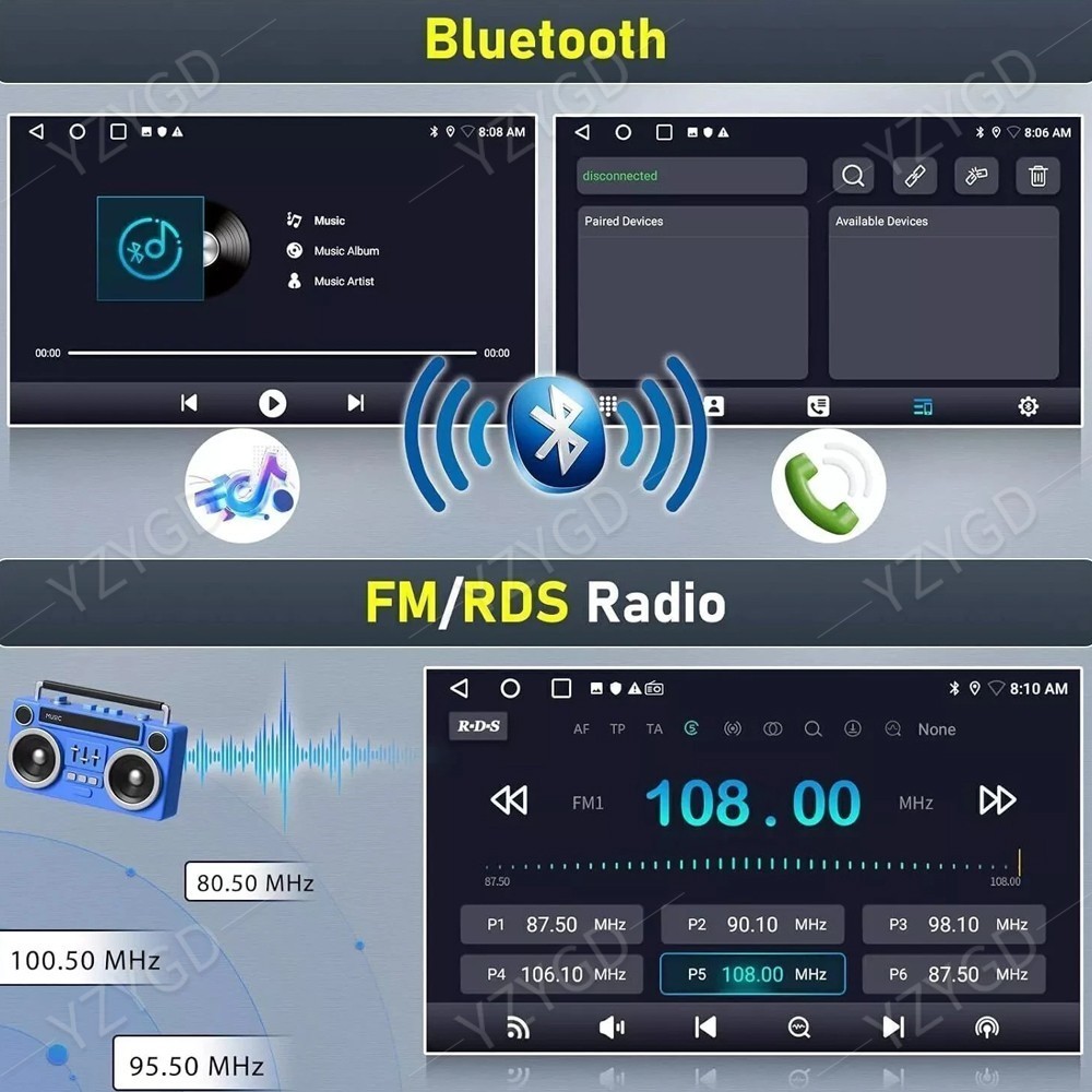 For Dodge Ram 1500 2500 3500 Car Radio Player Screen 2013-2018 Android CarPlay