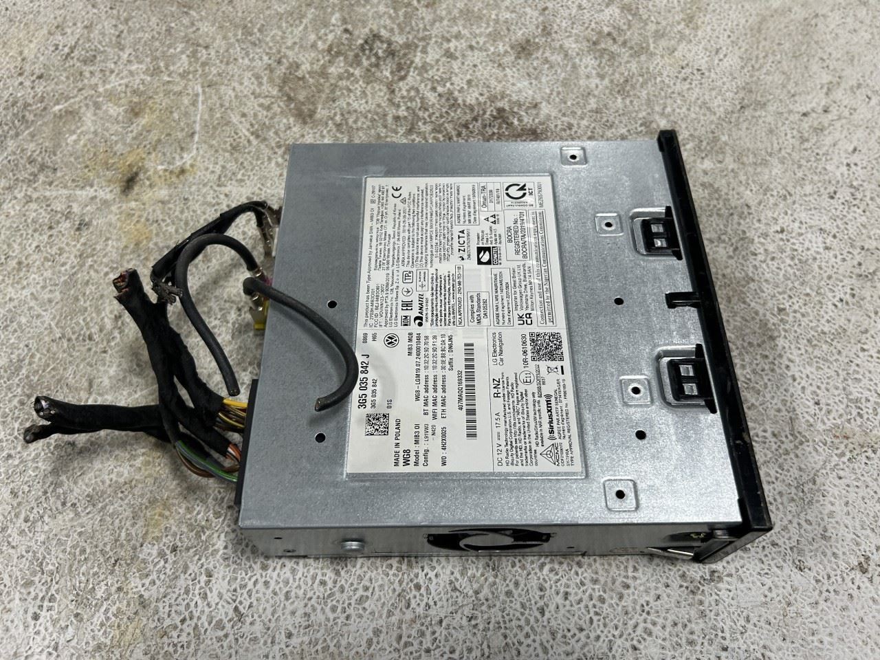 2024 VOLKSWAGEN TIGUAN OEM Radio Receiver Part Number 3G5035842J