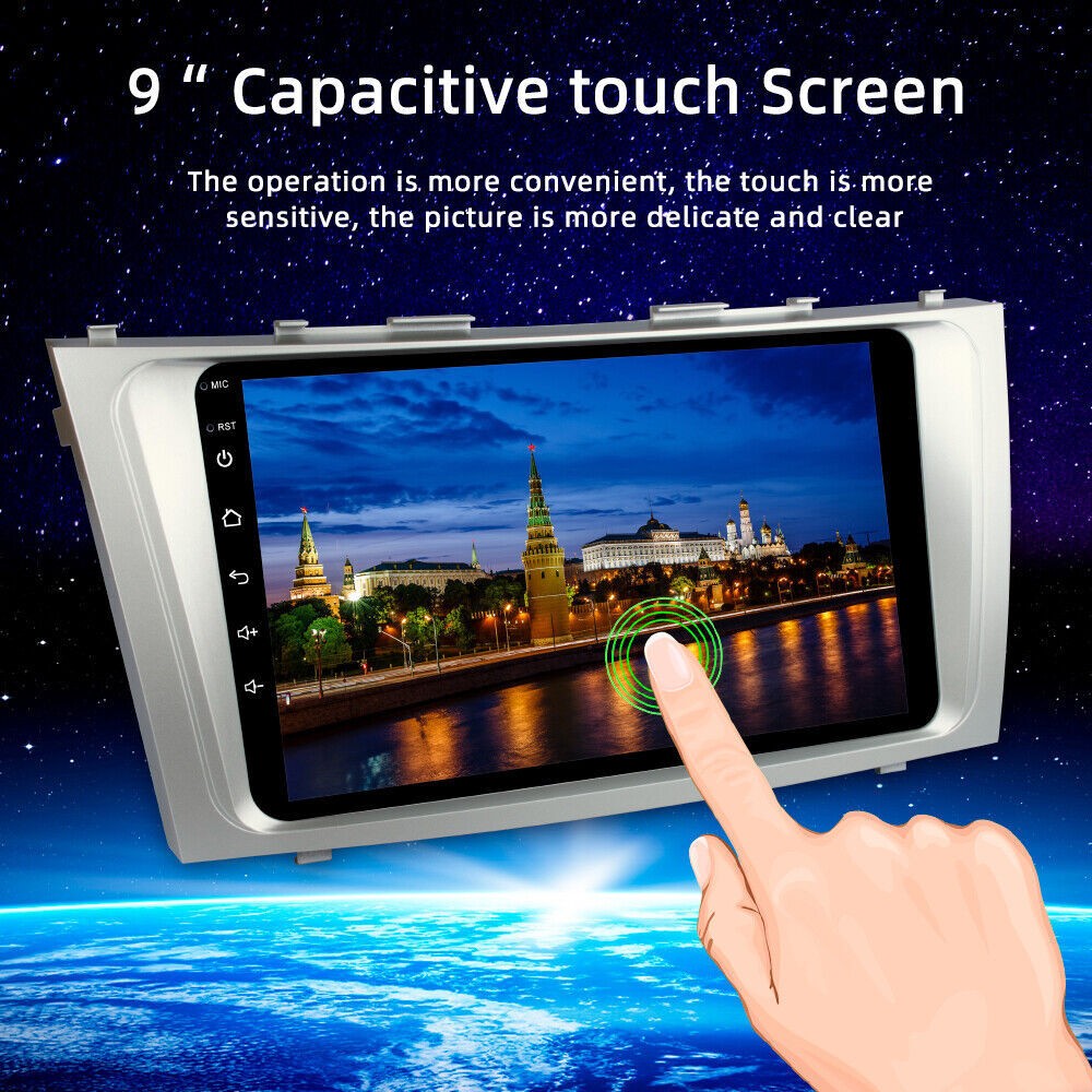 Car Radio Stereo Carplay For 2007-2011 Toyota Camry Head Unit GPS