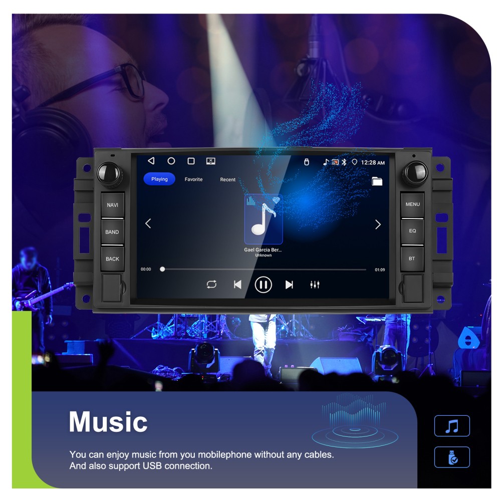 4+64GB For 2009-2012 Dodge Ram Android 15.0 Carplay Car Stereo Radio GPS Navi FM