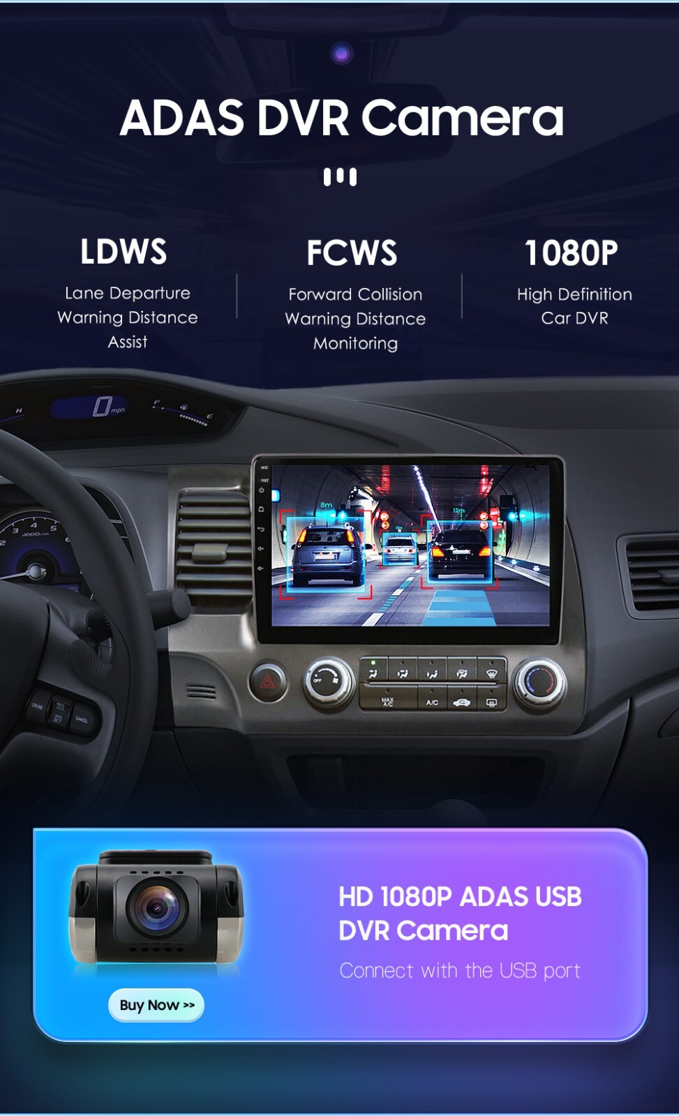 9″ For Honda Civic 2012-15 Car Carplay Radio GPS RDS WiFi Head Unit 8+128GB+CAM