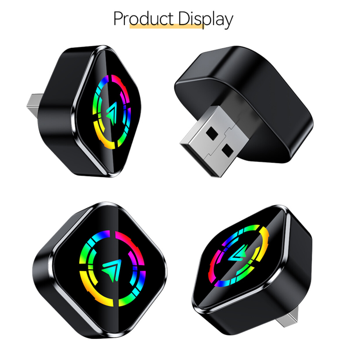 Wireless CarPlay Adapter Apple iPhone Android Auto Bluetooth 5.0 Fast Transfer