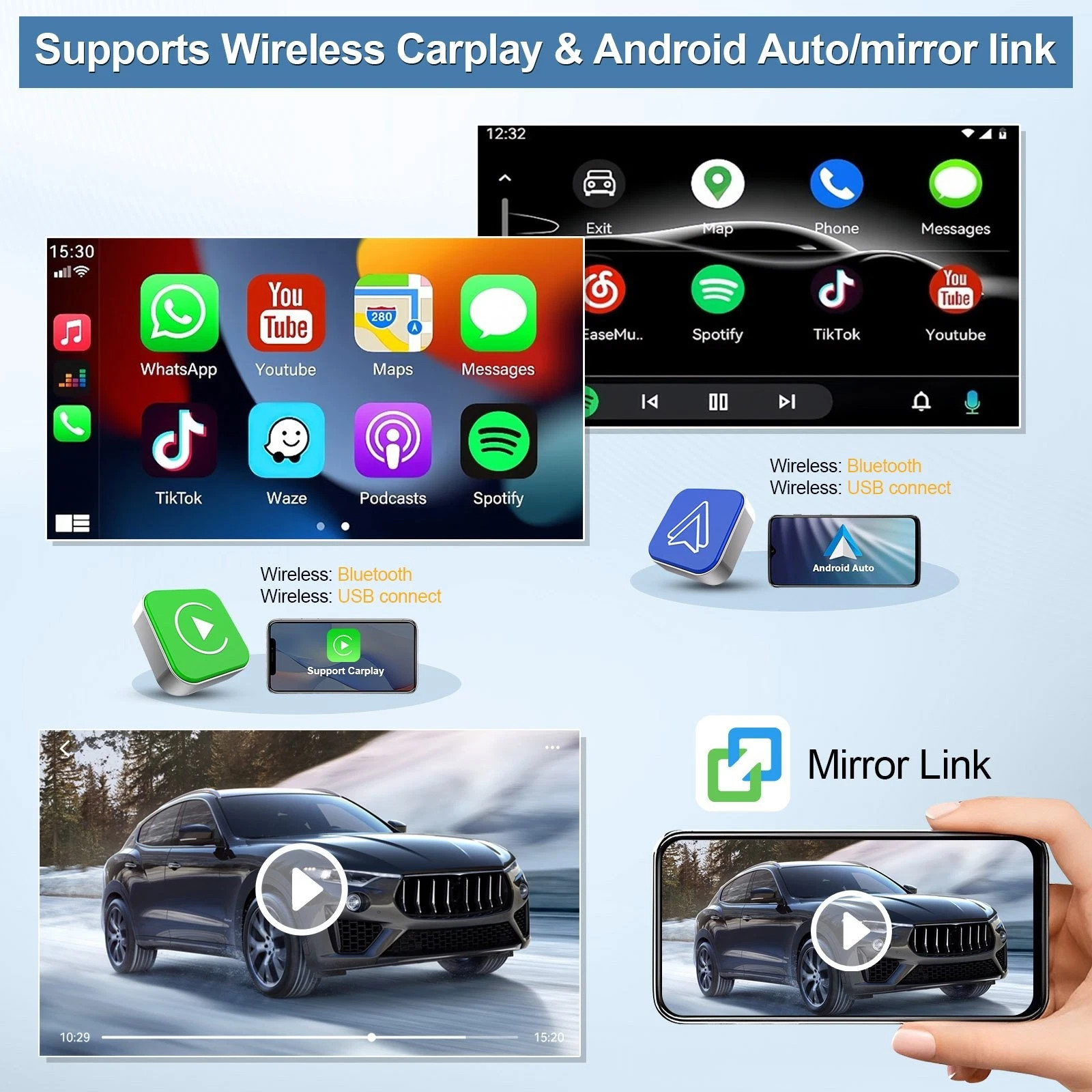 9” for Toyota Tundra 2014-2021 Car Stereo Radio Android 15 CarPlay GPS 2+64GB