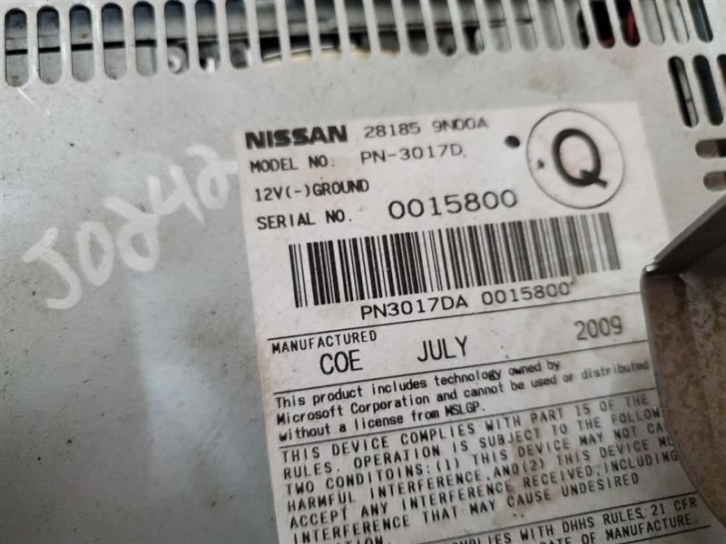 09 10 NISSAN MAXIMA STANDARD AUDIO OEM RADIO RECEIVER