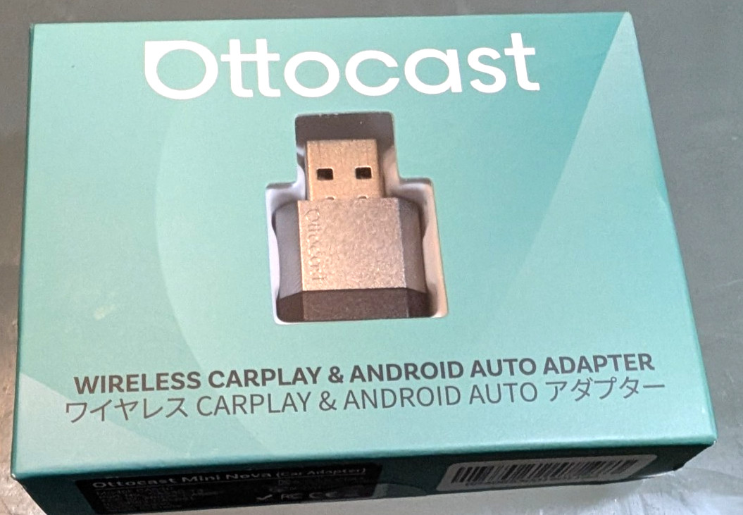 Ottocast Mini Nova Wireless USB Carplay Adapter Dongle For iPhone Android Auto