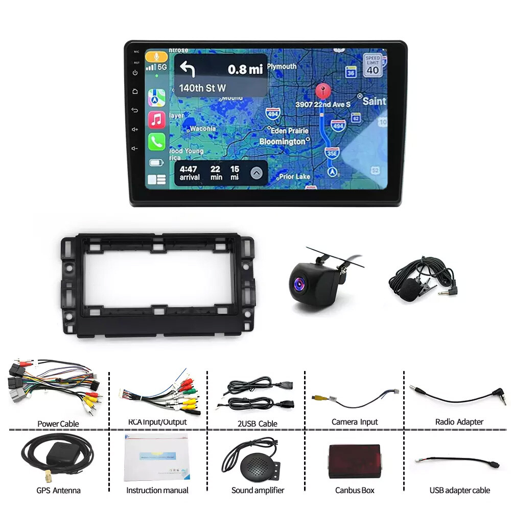 10” Android 13 Carplay For Chevrolet Impala 2006-2013 Radio Head Units Player
