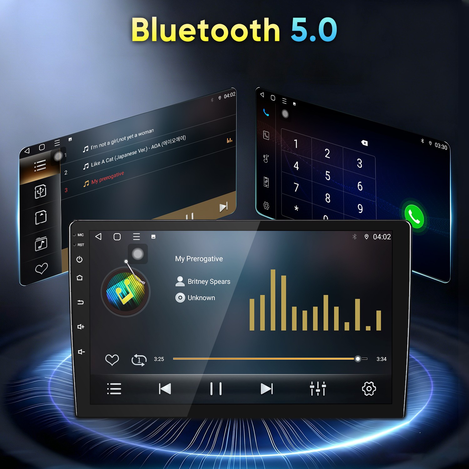 6+128G CarPlay Android15 Car Stereo Radio GPS Navi For Toyota Highlander 2014-19