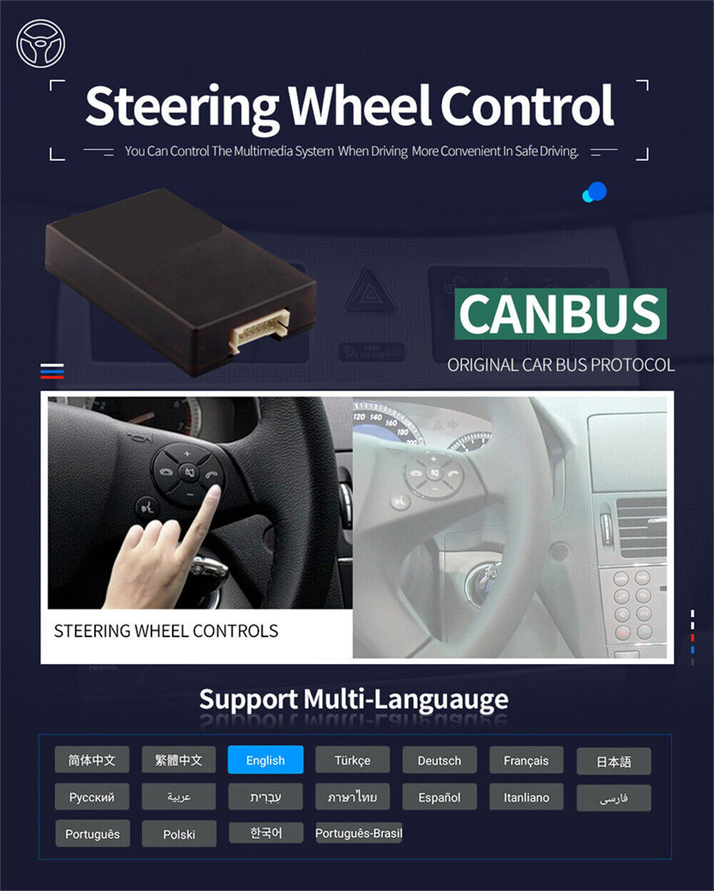 For Ford Transit Connect 2014-2018 Carplay 9″ Android 13.0 Stereo Radio GPS Wifi