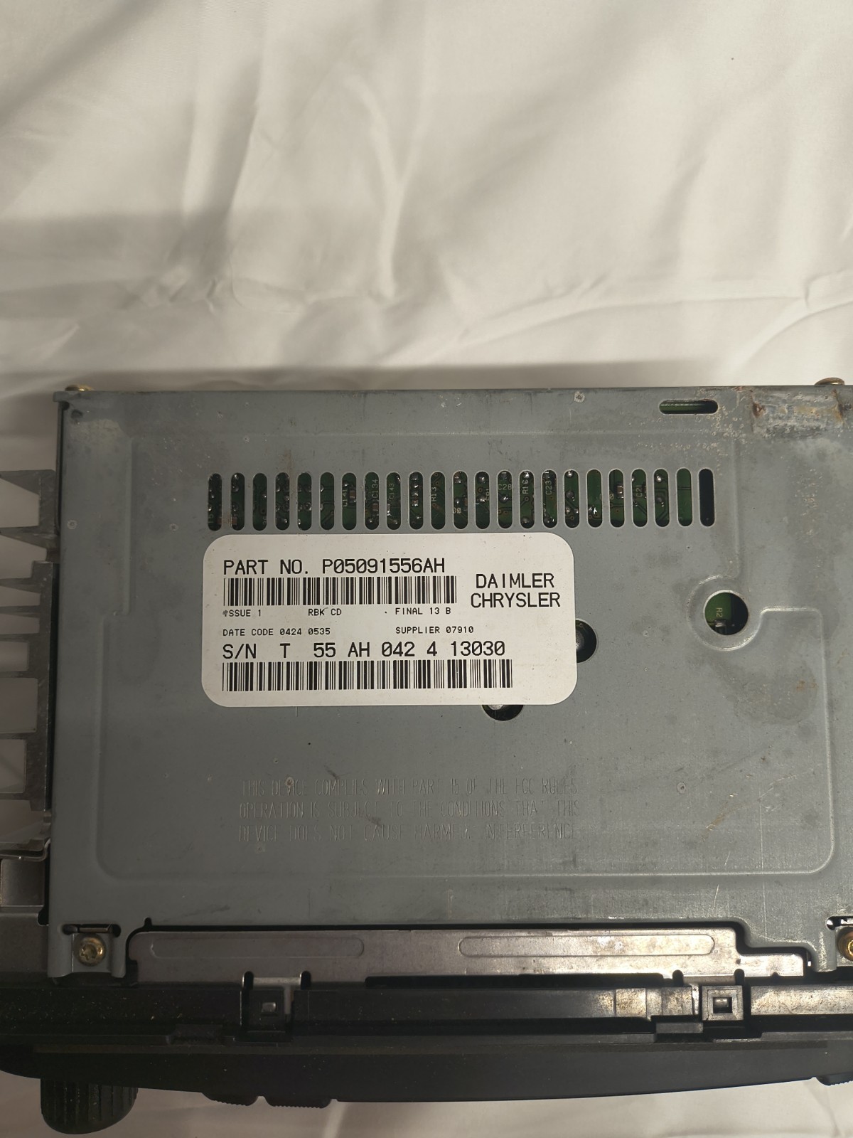Radio Control Unit-SE 1 FACTORY RADIO 638-01481C-A2 Reman