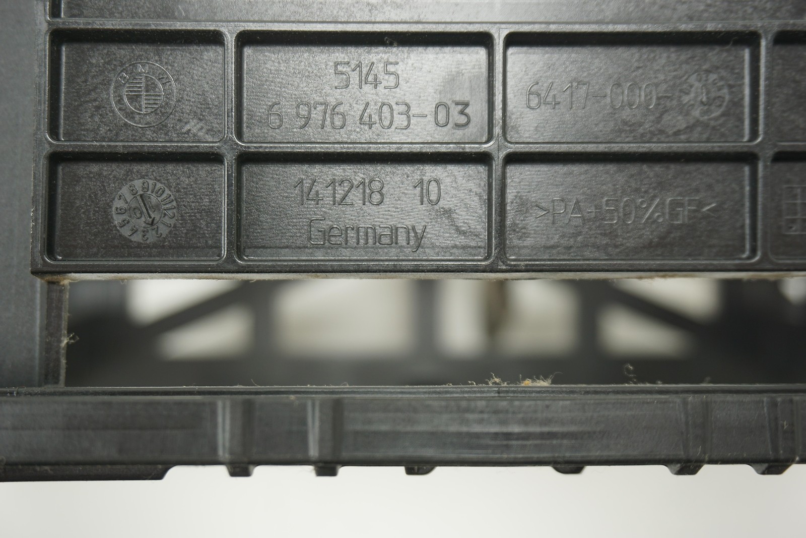 2010 Bmw 535i Xdrive Center Console Receiver Dash Bracket Used Oem 5145-6-976403
