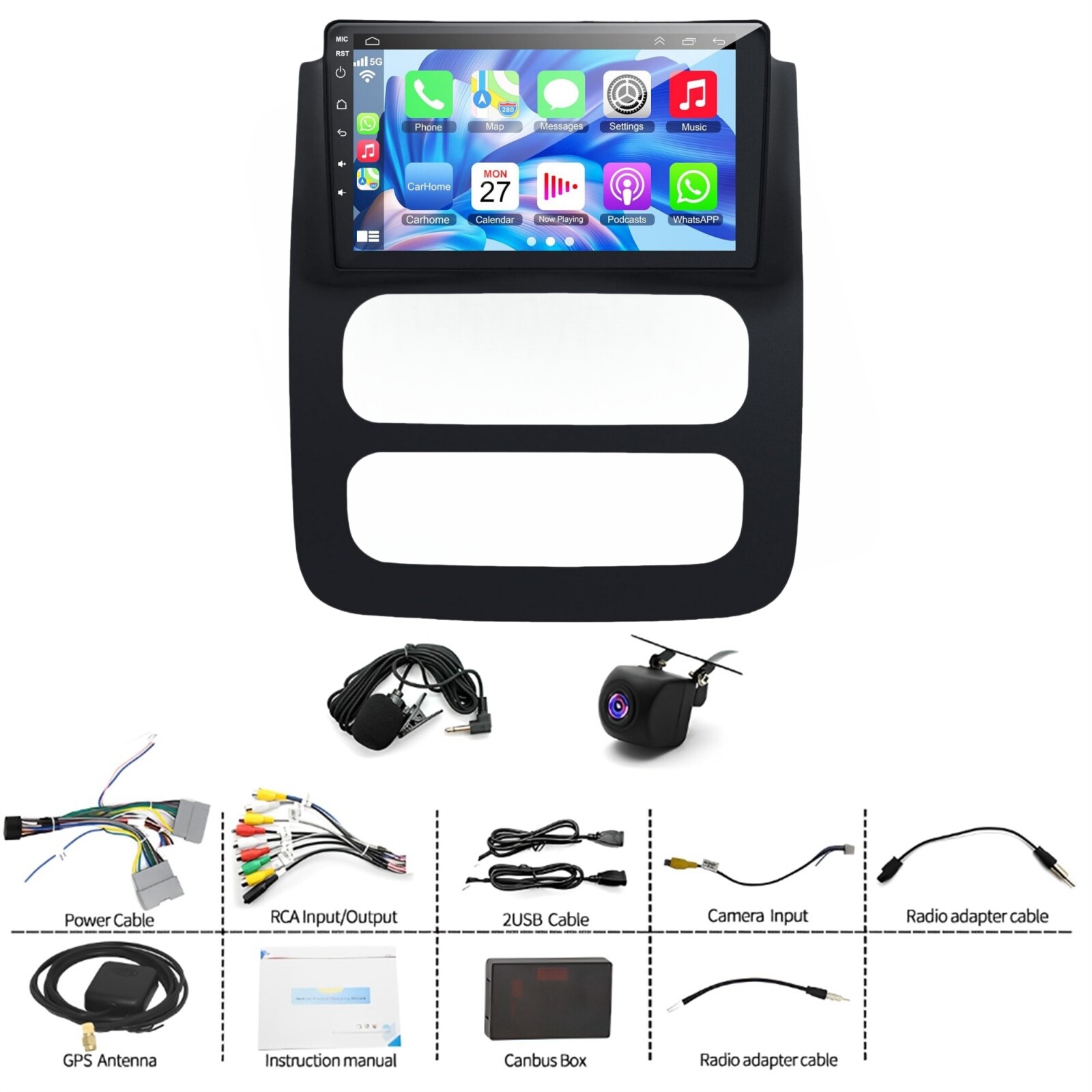 32G Android Carplay For Dodge RAM 1500 2500 3500 2003 2004 2005 Radio GPS Player