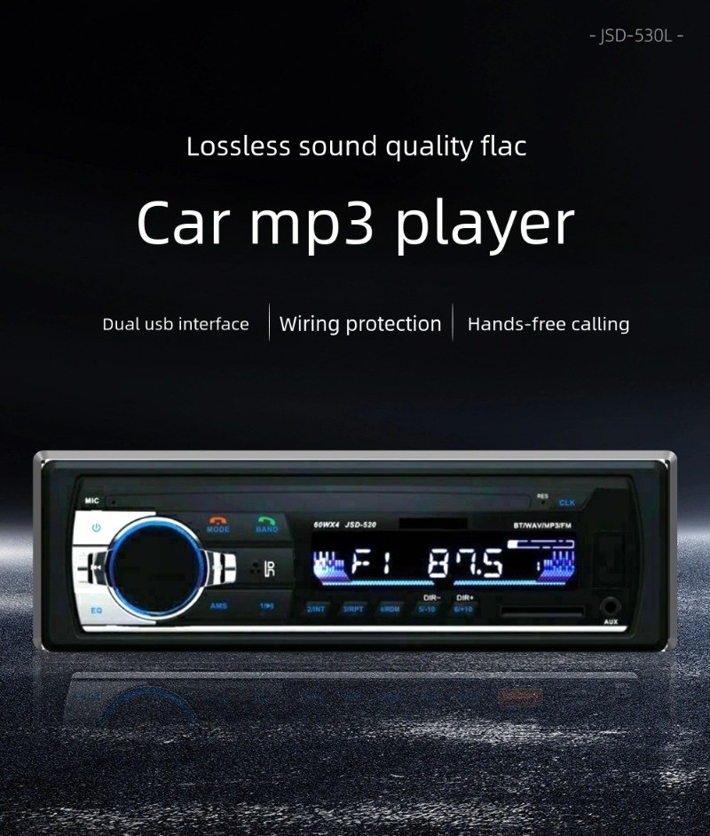 MP3 Radio Player Bluetooth Car Stereo Audio In-Dash FM Aux Input Receiver SD USB