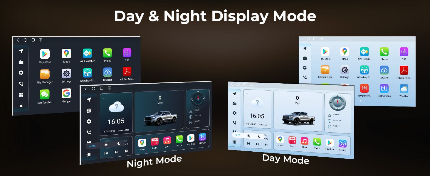 Car Stereo for Jeep Renegade 2015–2023 Wireless CarPlay & Android Auto AM/FM/RDS