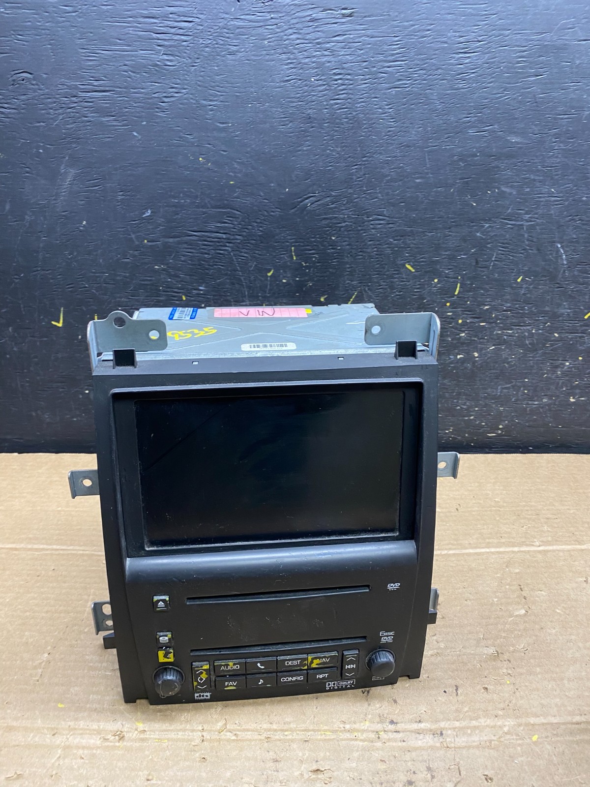 2007-2009 Cadillac Escalade Radio CD DVD GPS Navigation Screen Display Z7454 DG