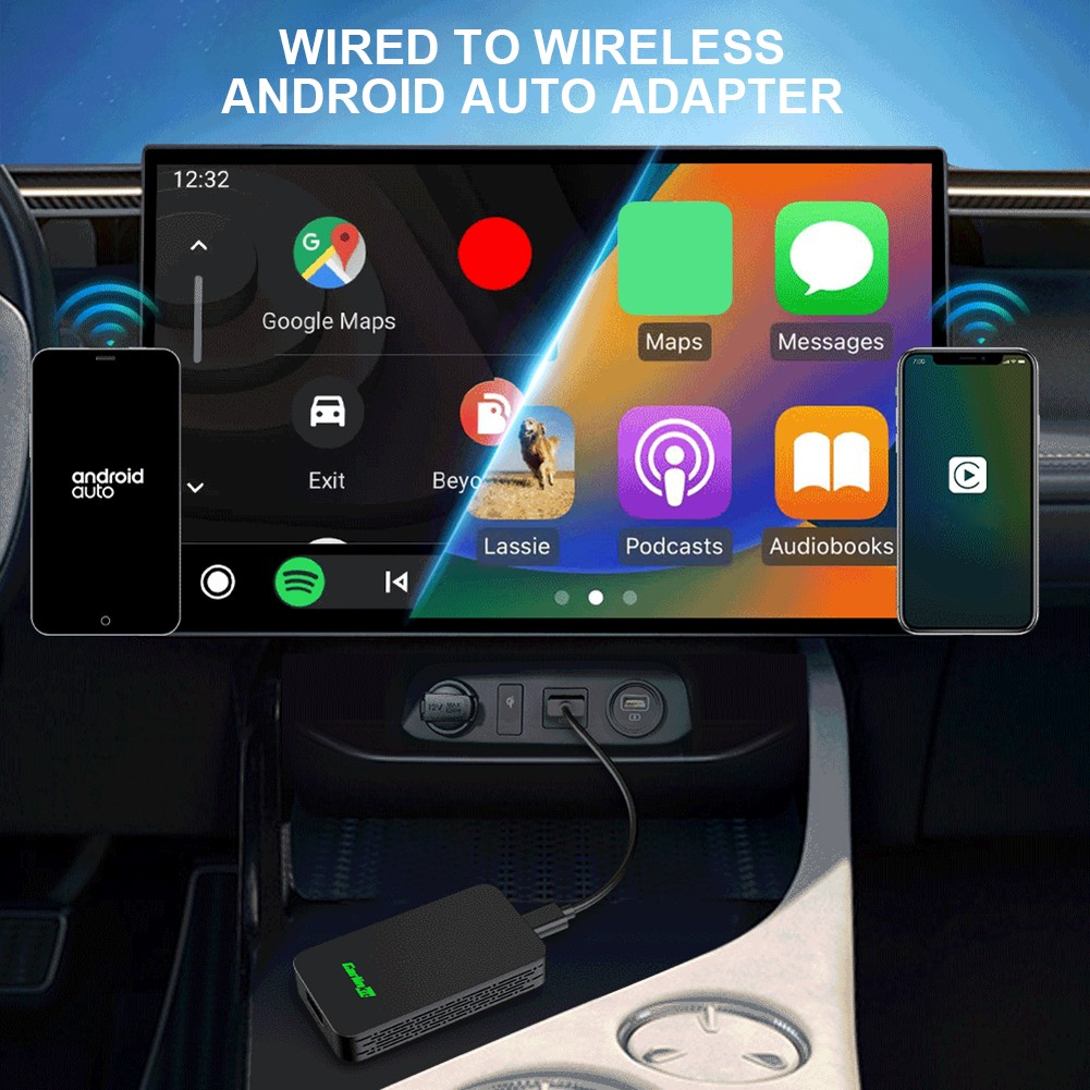 Carlinkit 5.0 Wireless Carplay Android Auto Box Multimedia Video Player Adapter