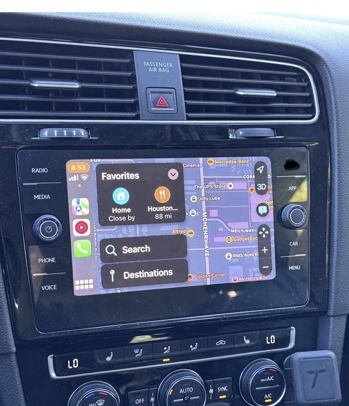 VW Golf GTI R Delphi MIB2 Radio Receiver Cd Player 8″ Unlocked CarPlay MK7 MK7.5
