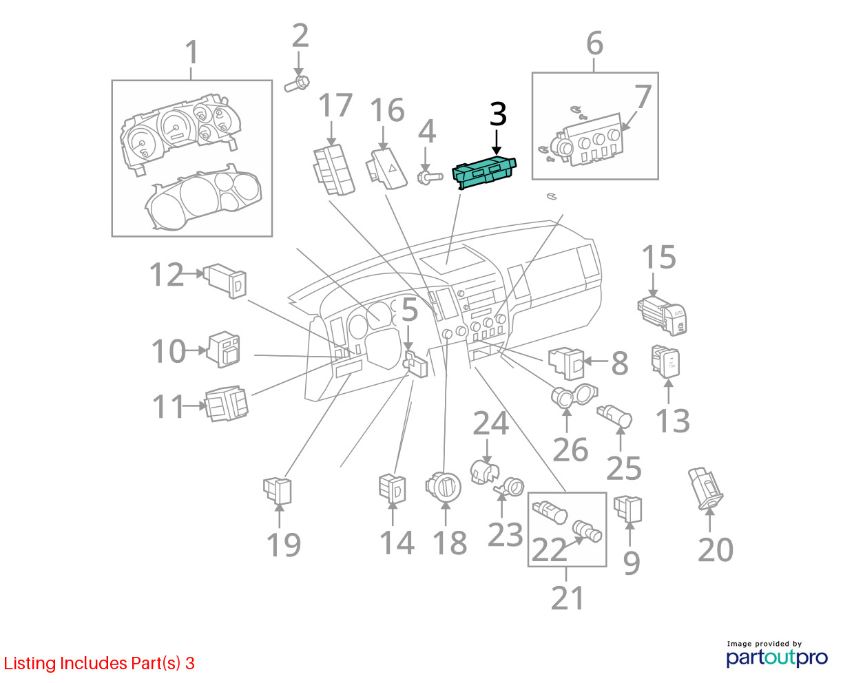 2008 09 10 11 12 2013 Toyota Tundra OEM Center Display Screen Clock