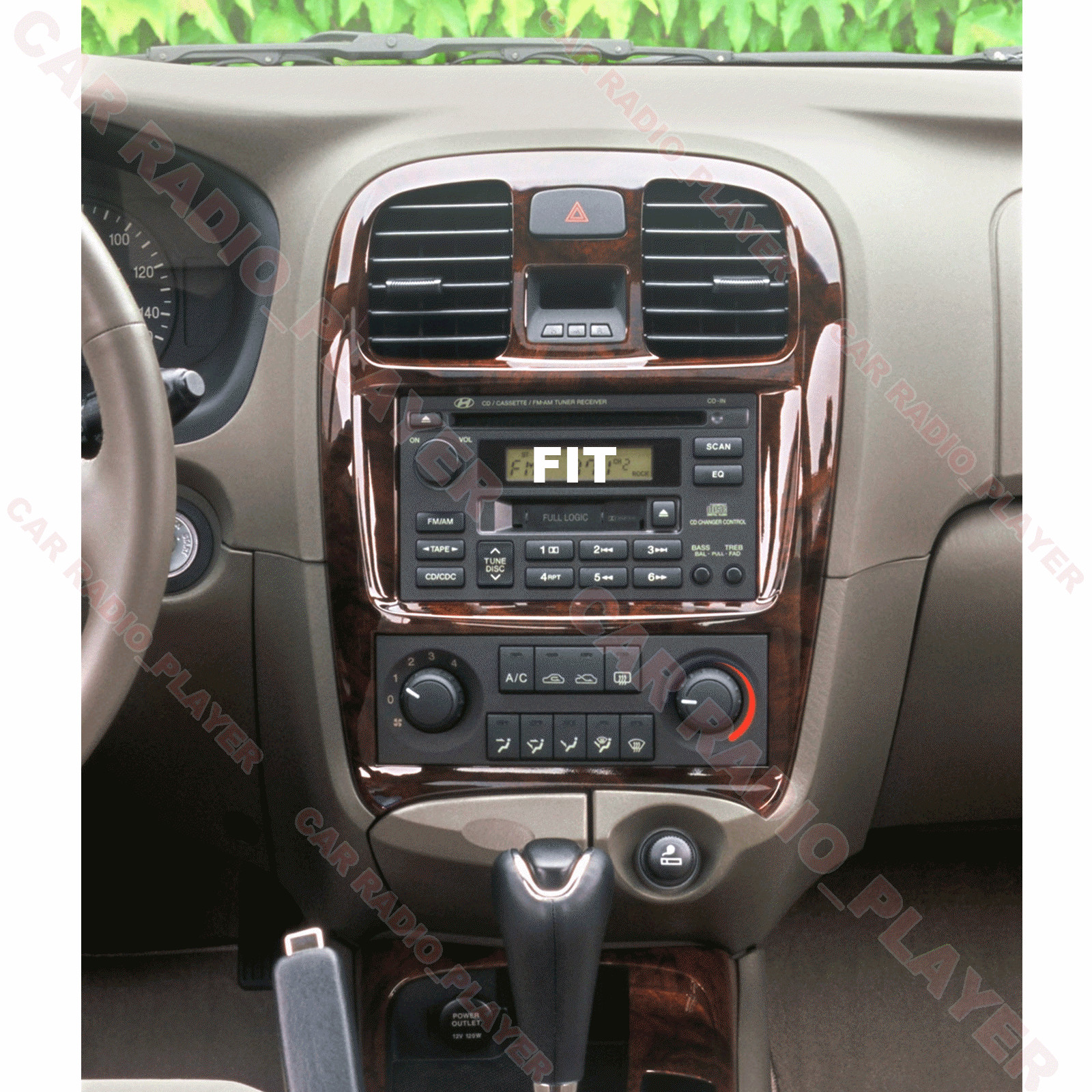 Wireless CarPlay Android13 Car Radio GPS FM BT +CAM For Hyundai Sonata 1999-2005