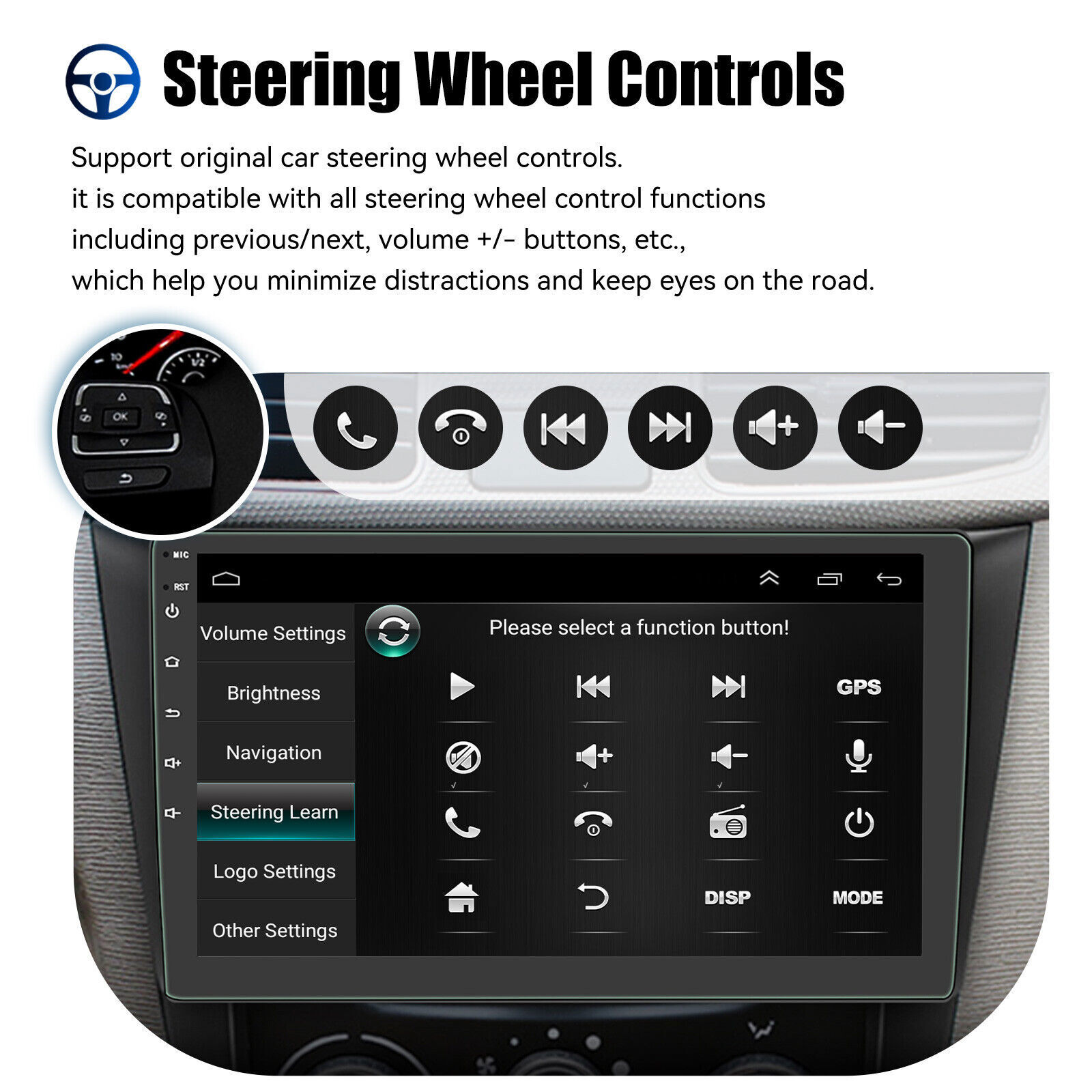 64G Apple Carplay For Toyota Corolla 2009-2013 Android Auto Stereo Radio GPS CAM