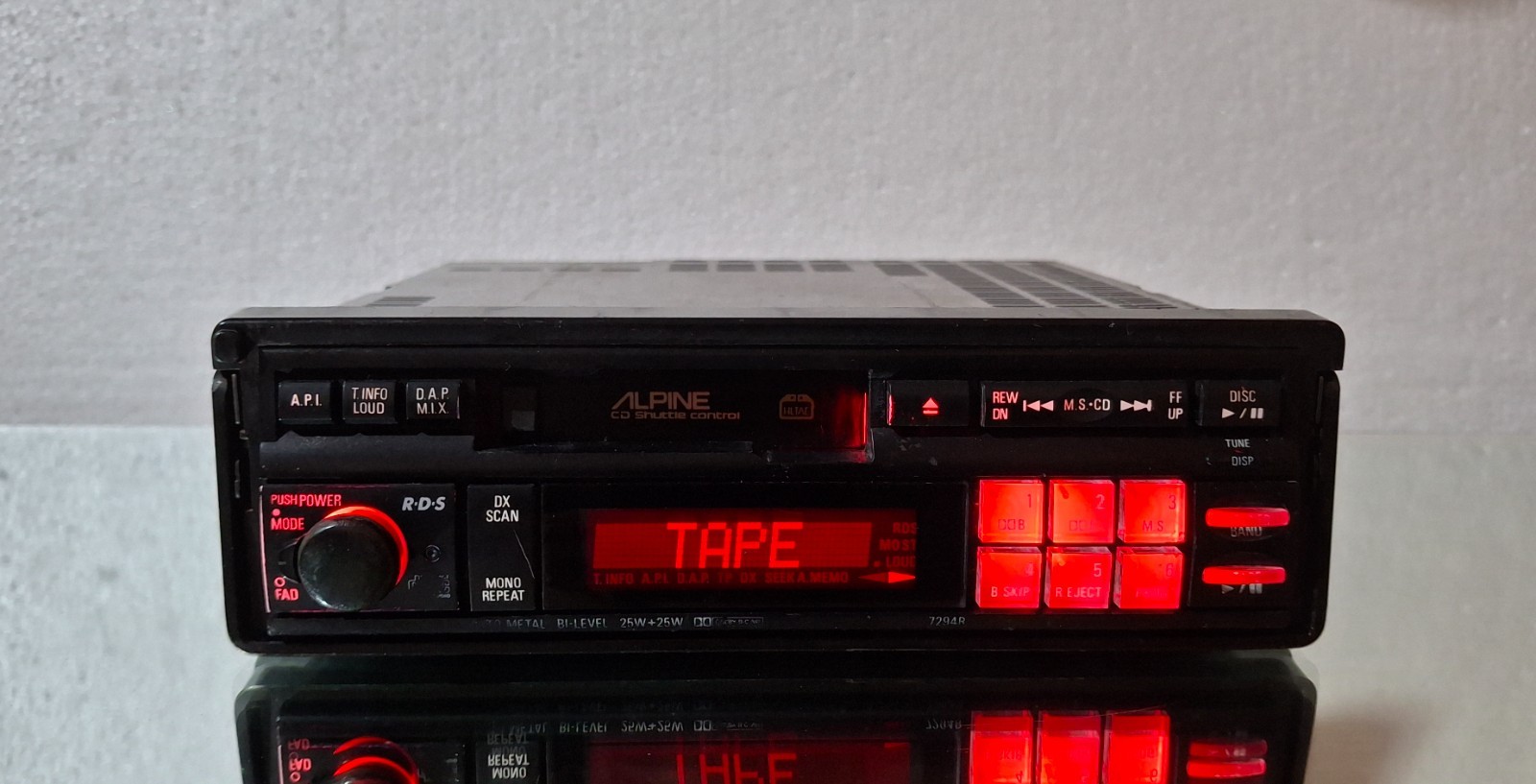 Oldschool Alpine 7294R Cassette Radio with Bluetooth | BMW Porsche Audi Mercedes