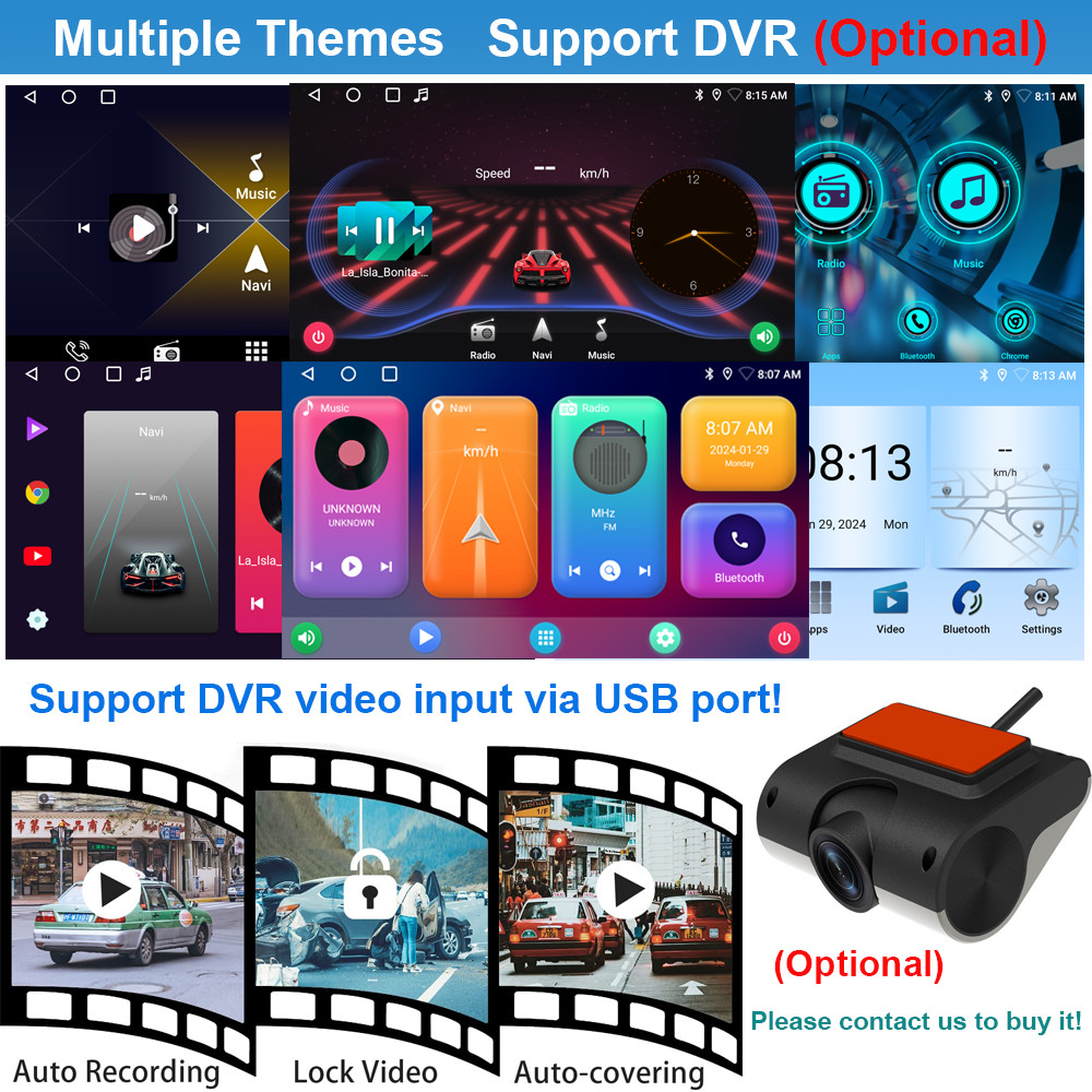 Android 15 Double 2DIN Rotatable 10.1” Car Stereo Radio Carplay GPS Wifi BT 64G