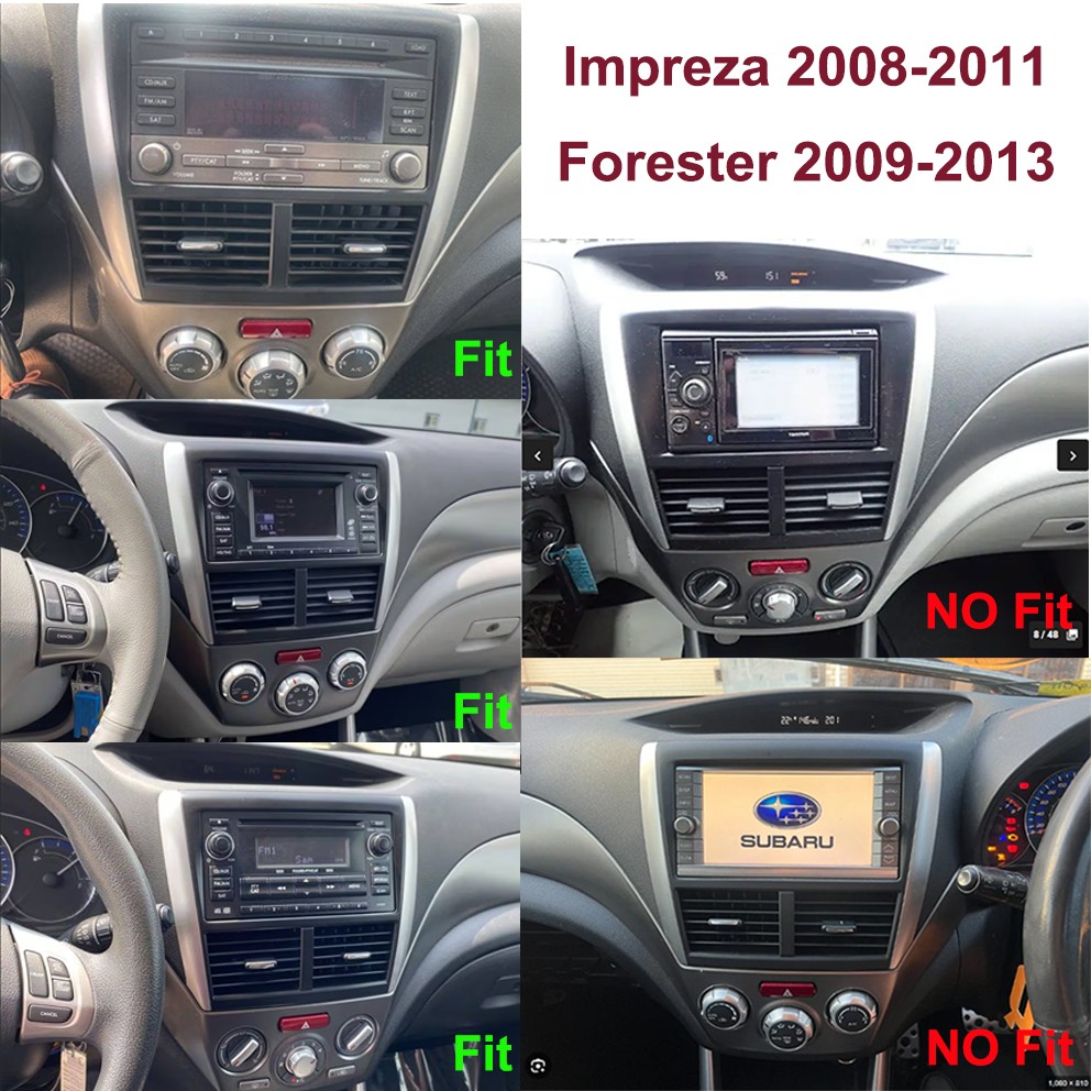 For Subaru Forester 2009-2013 Android 13 Apple CarPlay Car Stereo Radio GPS 64G