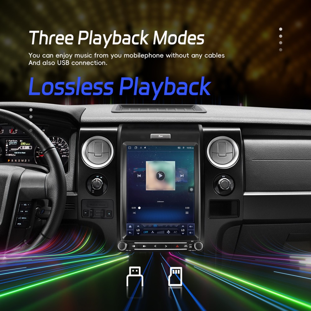 For Ford F150 2013 2014 12.1″ Android 13 Apple CarPlay Radio Stereo GPS 6+128GB