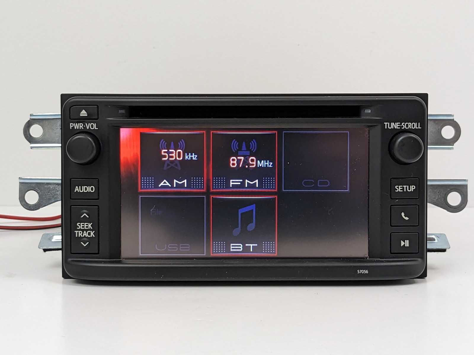 12 13 TOYOTA COROLLA RADIO BLUETOOTH CD PLAYER TOUCH-SCREEN DISPLAY 57056 OEM