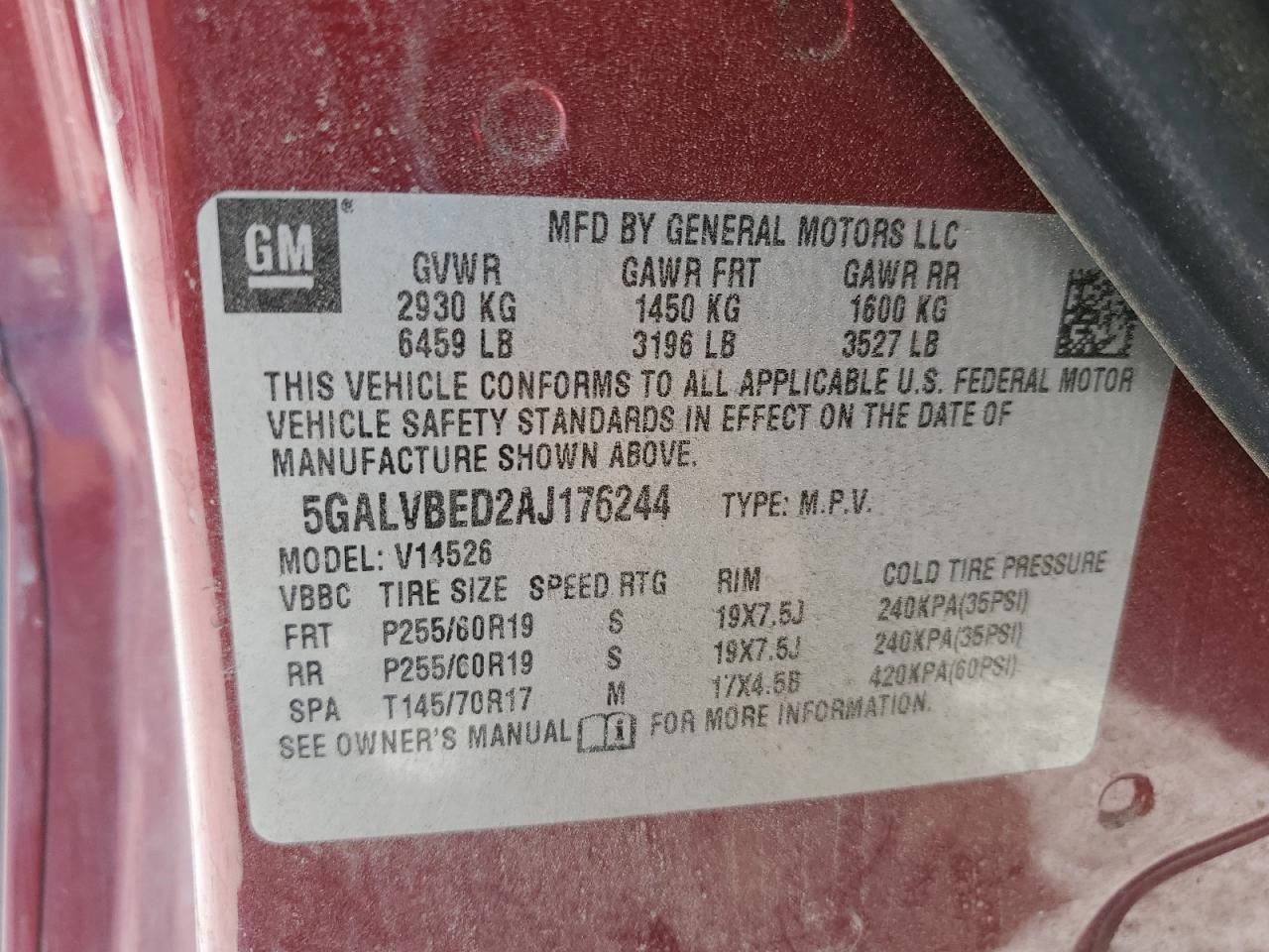 Audio Equipment Radio Opt Uui Fits 10-17 TRAVERSE 30985178