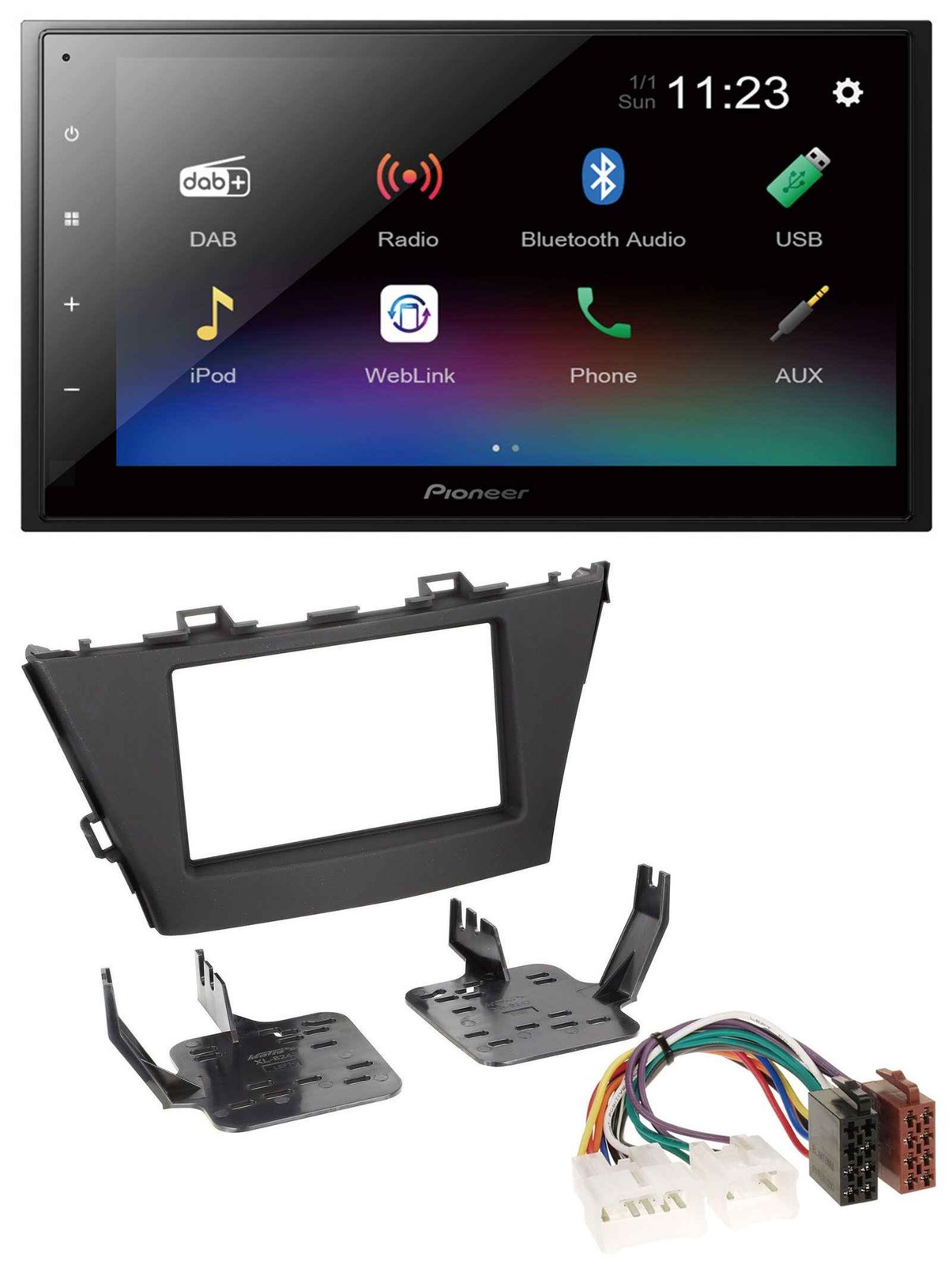 Pioneer USB Bluetooth DAB 2DIN MP3 Car Stereo for Toyota Prius+ (2012 onwards)