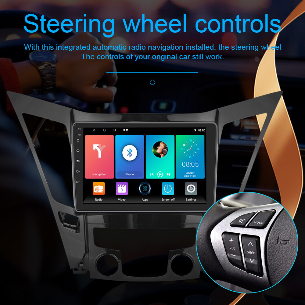 Car Stereo Radio Android 15 GPS Navi Wifi FM BT For 2011-2015 Hyundai Sonata 64G