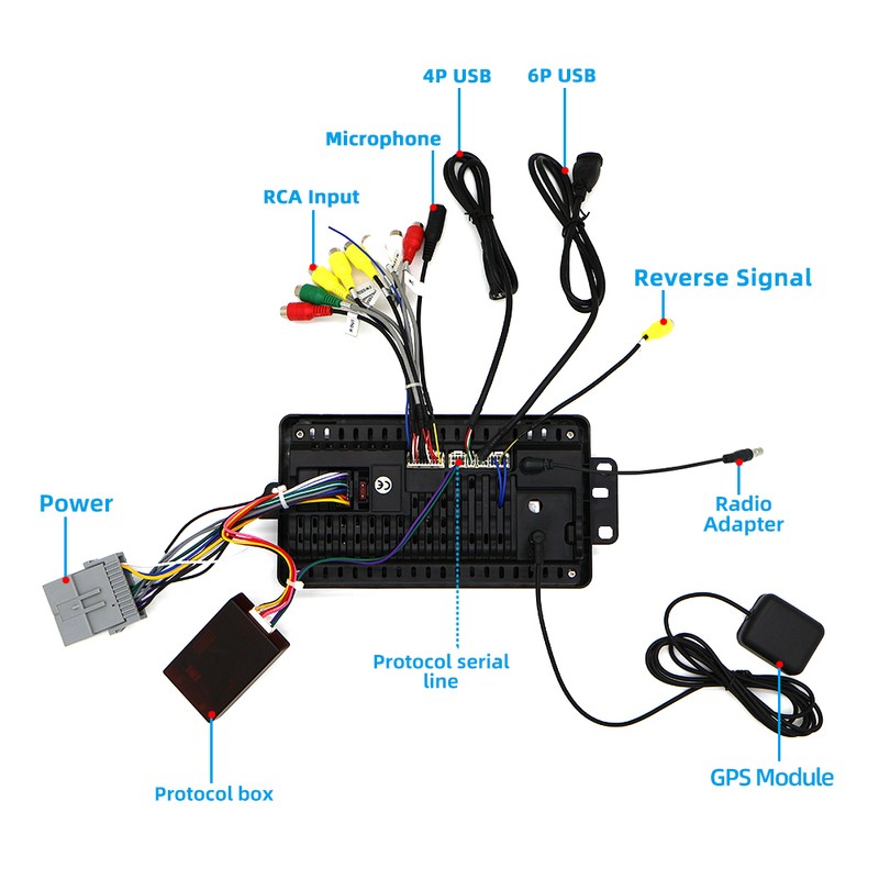 For 2003-2006 Chevrolet Silverado Tahoe Android 13 CarPlay Car Radio Stereo GPS