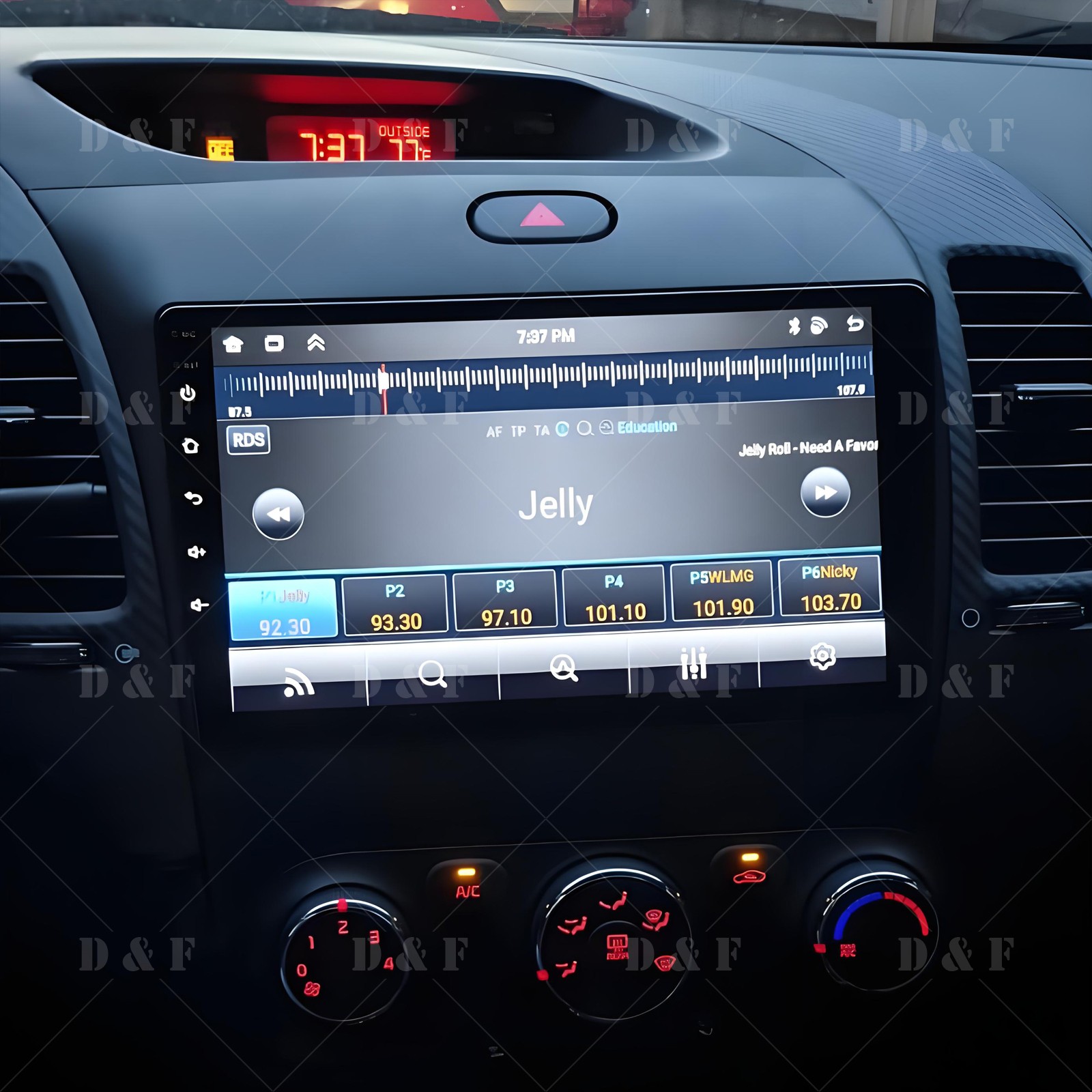 9in 4G+64G Car Stereo CarPlay GPS for 2013-2018 Kia K3 w/WiFi AHD FM/RDS SWC