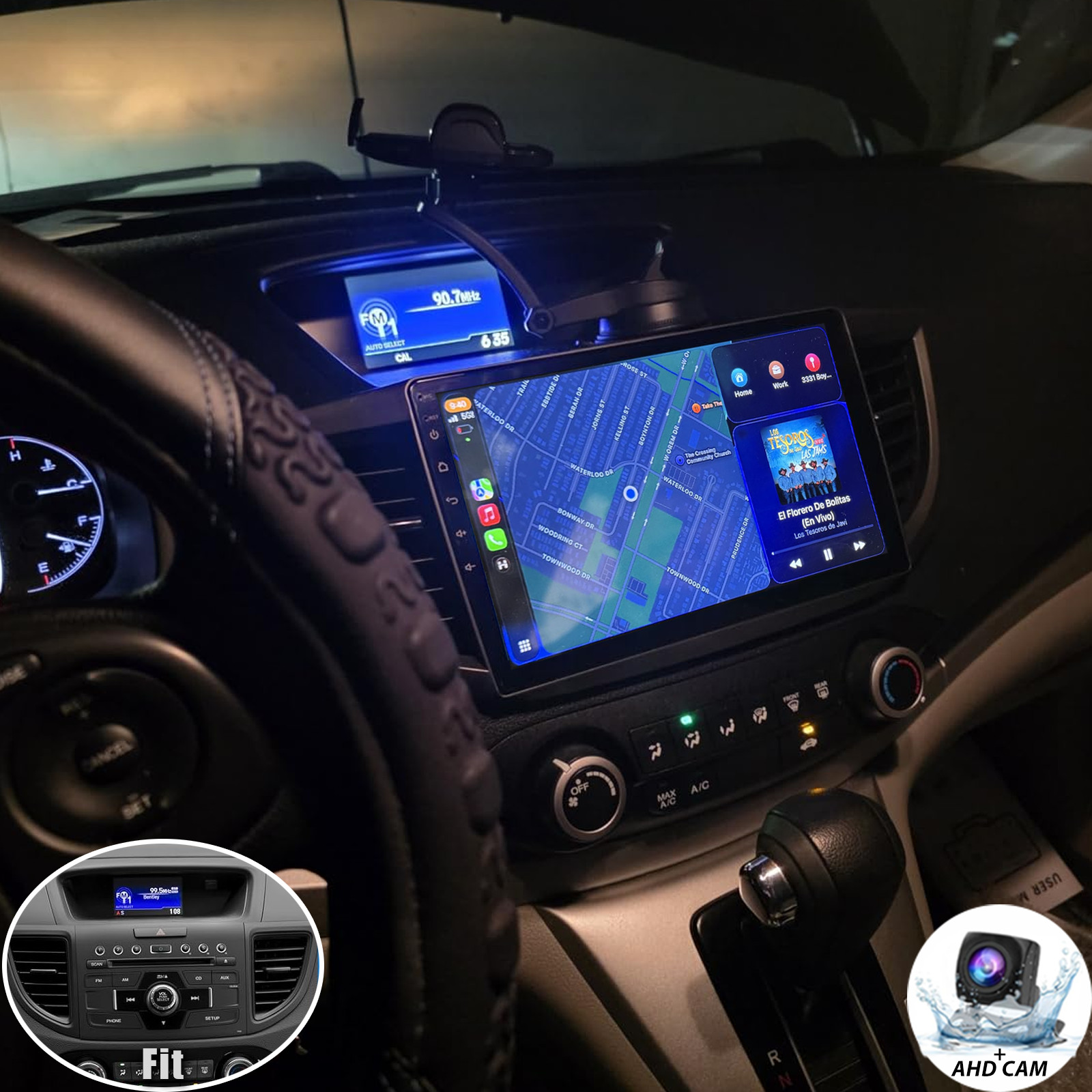 Apple Carplay For Honda CRV 2012-2016 Android 15 Car Stereo Radio GPS WIFI SWC