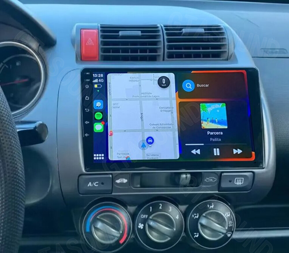 9” Car Radio Stereo GPS WiFi BT For Honda Fit Jazz 2006-2008 Carplay Android 14