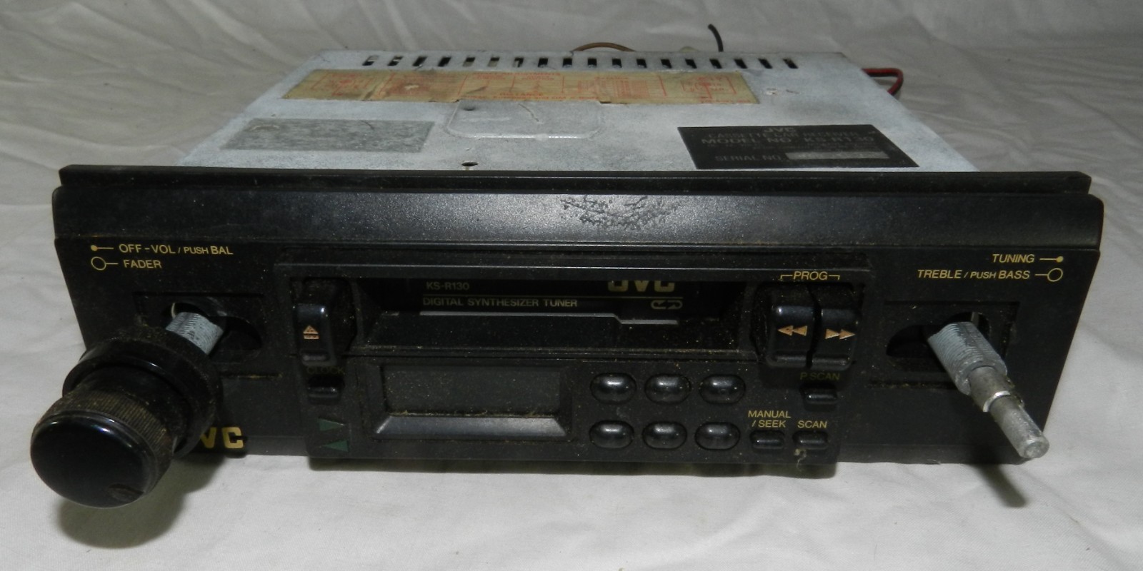 JVC AM/FM Cassette Car Receiver model KS-R130 – untested