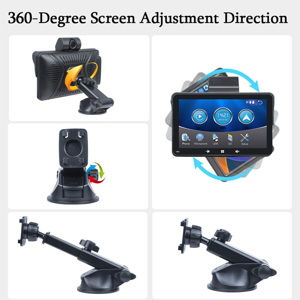 Radio Bluetooth Car Stereo Touch Screen For Apple Carplay DVR MP5 Player FM USB