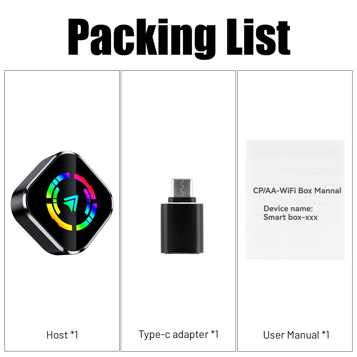 Wireless CarPlay Adapter Apple iPhone Android Auto Bluetooth 5.0 Fast Transfer