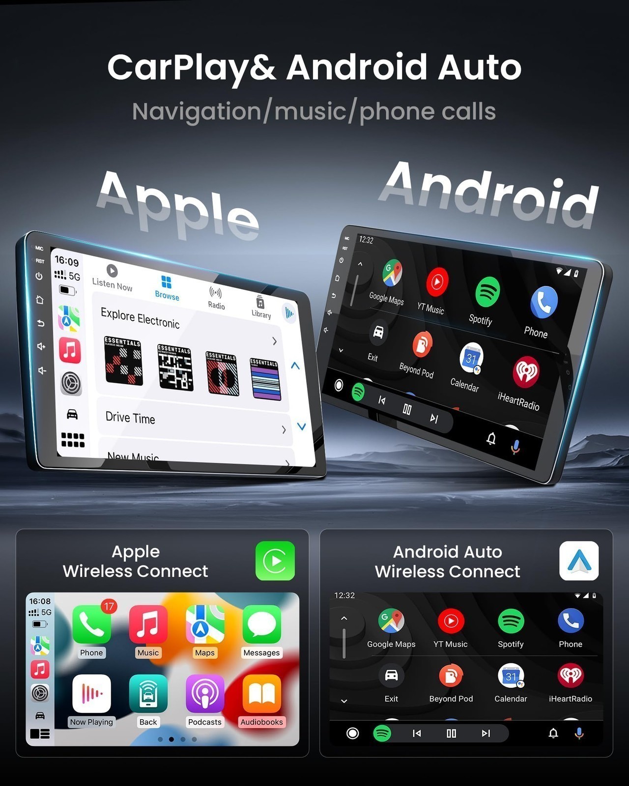 FOR FORD F150 2009-2014 F-150 CARPLAY ANDROID 15 CAR STEREO RADIO GPS NAVI 4+64G