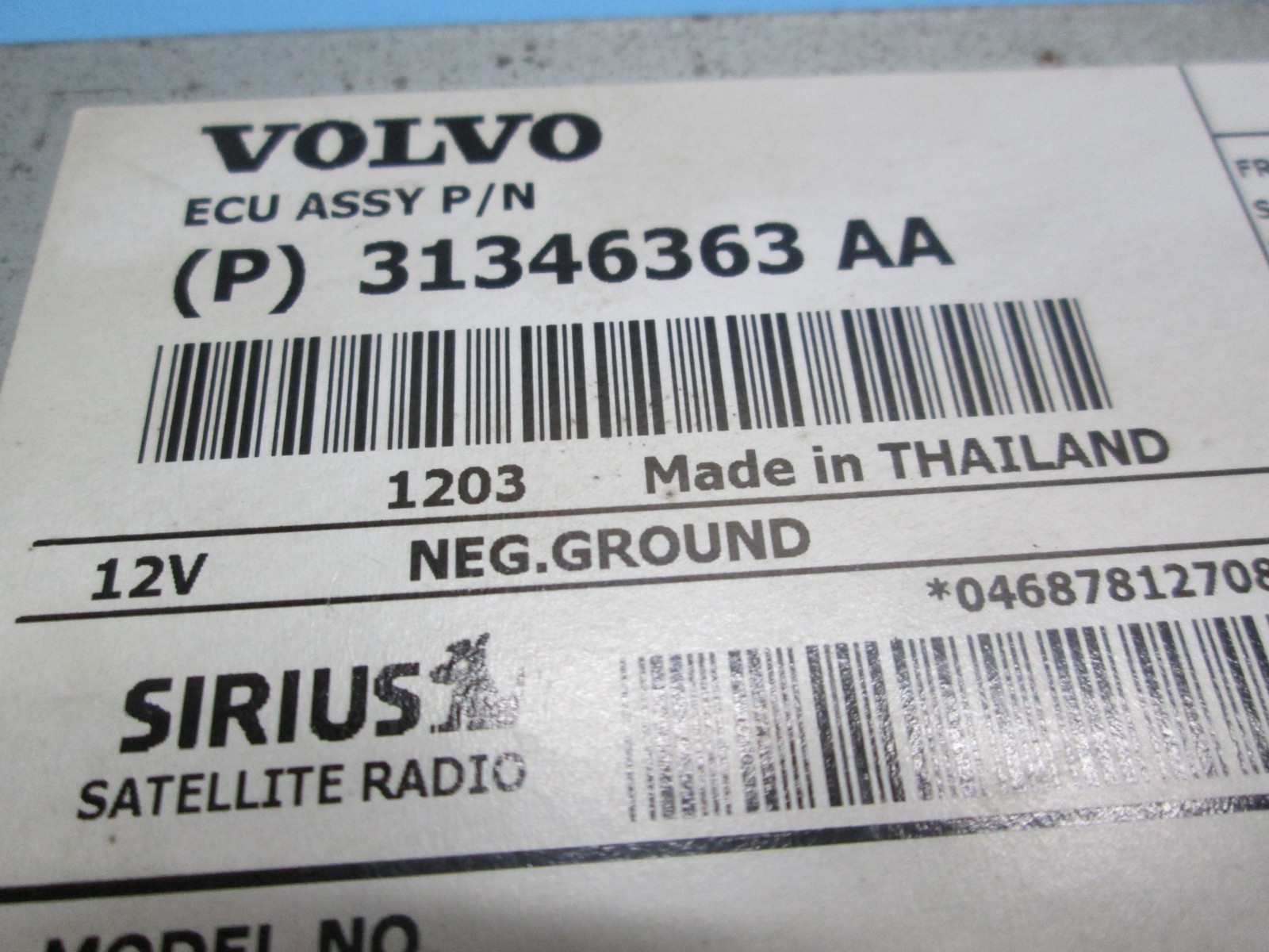 08-16 Volvo XC60 XC70 V70 Satellite Radio Receiver Control Module 32141075 OEM