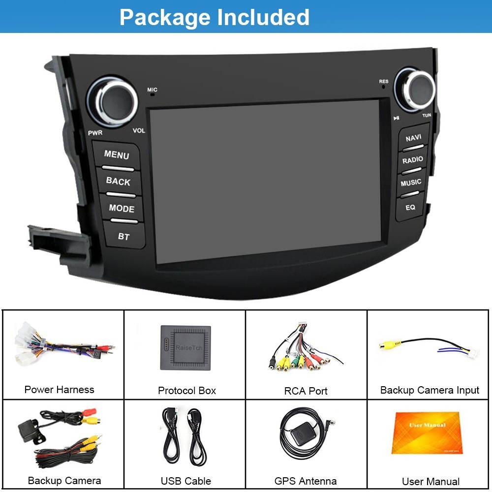 For Toyota RAV4 2006-2012 7″ Android 15 Apple Carplay Car Stereo Radio GPS W/JBL