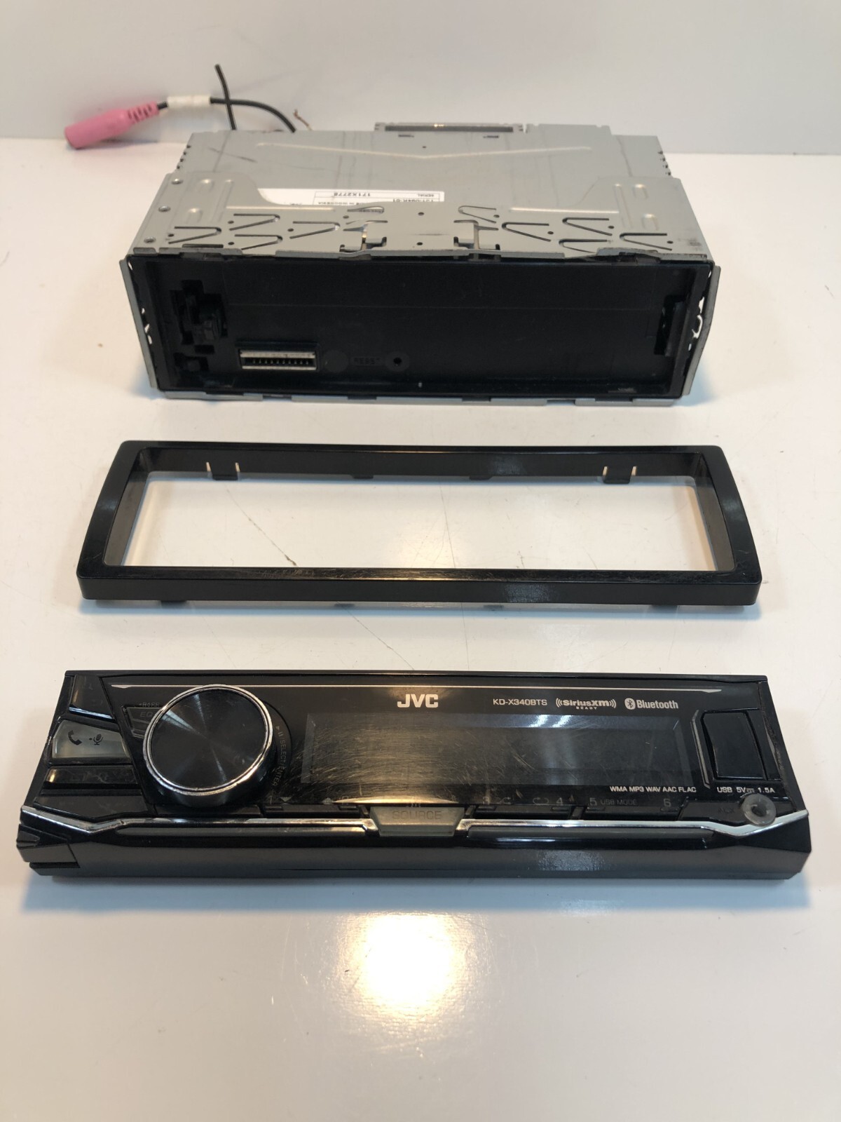 Used JVC KD-X340BTS Bluetooth Media Player Android iPhone AM FM USB Aux 6Ch
