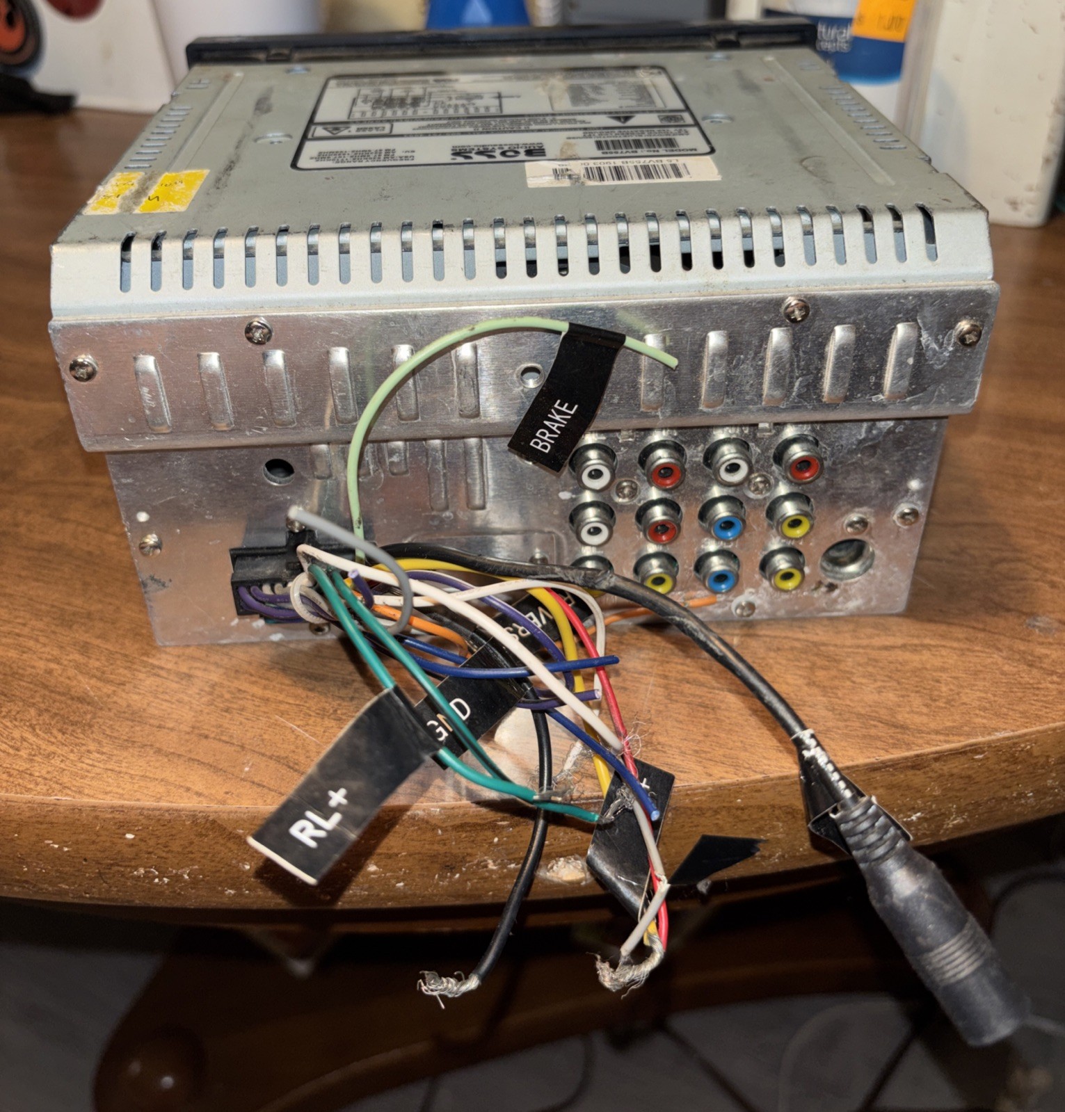 Boss BV755B Stereo Radio Head Unit Double Din Receiver CD Player UNTESTED