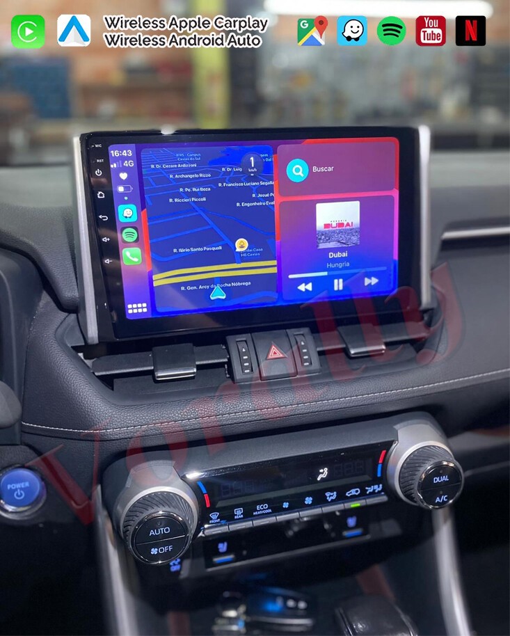 4+64G For 2019-2023 Toyota RAV4 Android 14 Navi CarPlay Car Stereo Radio GPS SWC