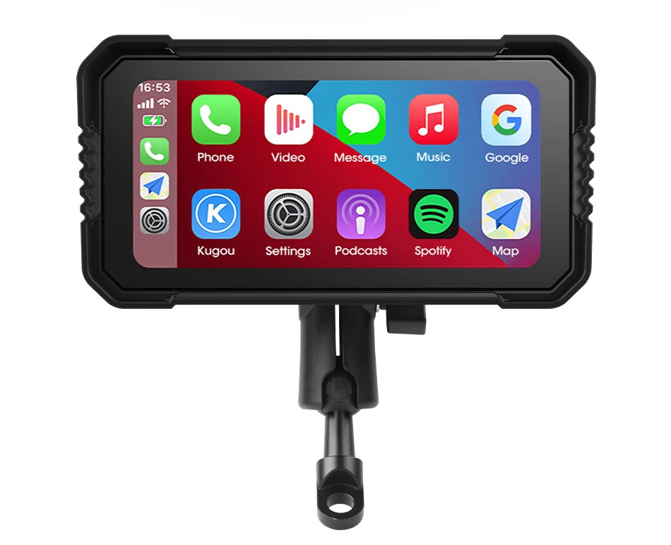 Srnubi 6.25″ Portable CarPlay GPS Digital Moto Dashboard Waterproof Display