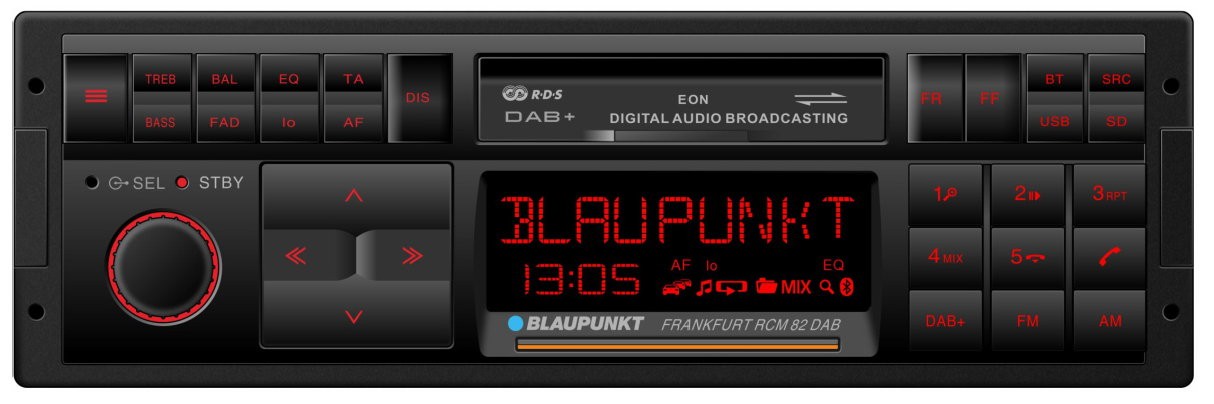 For Opel Diplomat B Kadett B Vintage Car Radio DAB+ Bluetooth FM USB SD