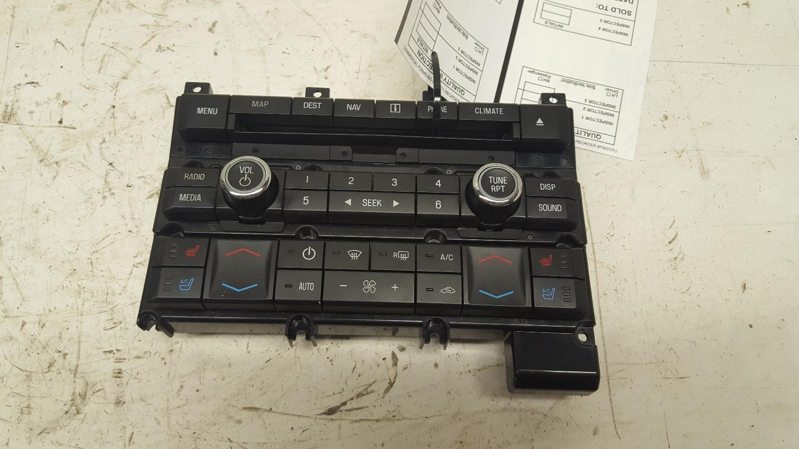 10 11 Ford Taurus Radio Conntrol Panel ID AG1T-18A802-FD *May Need Programming*