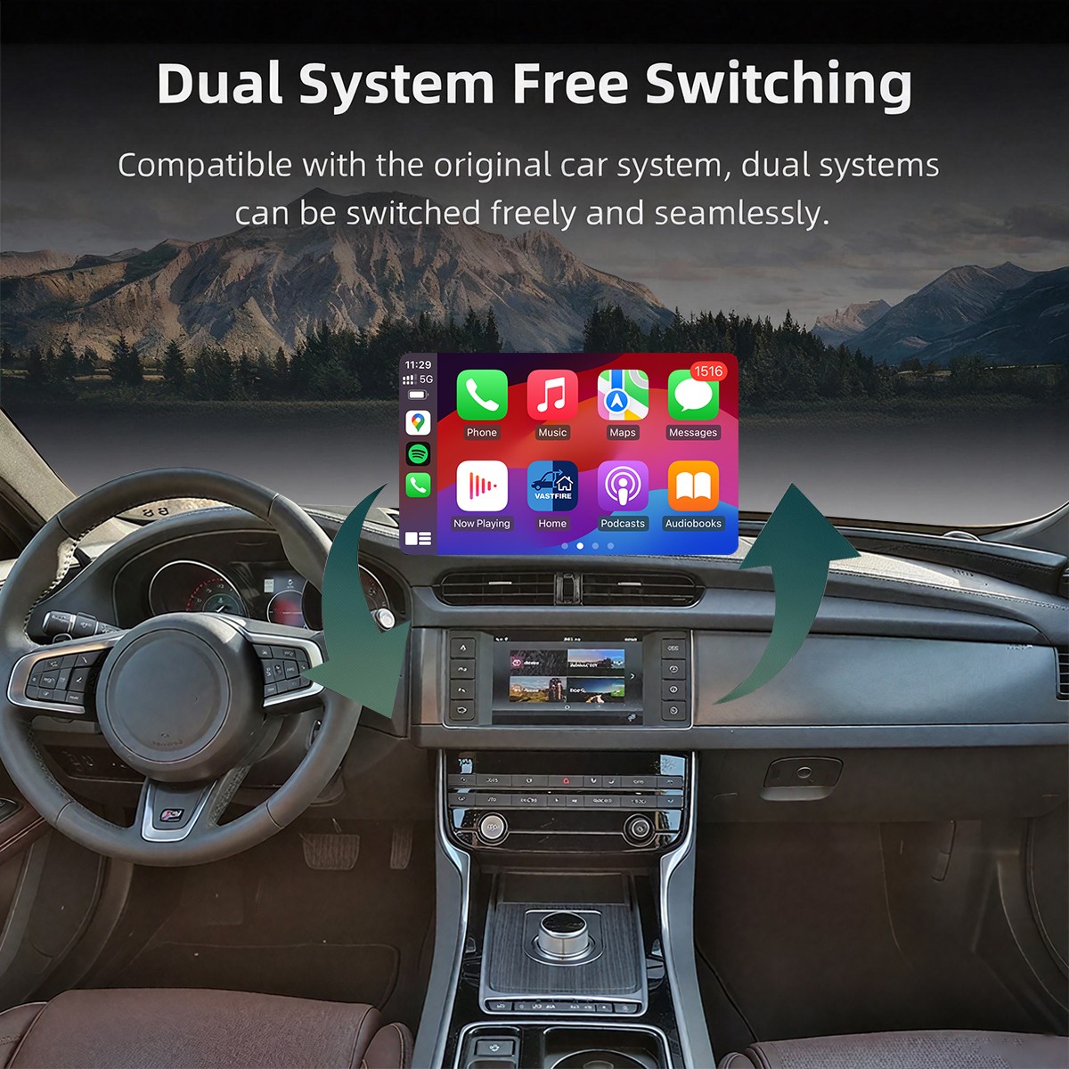 Wireless Carplay Android Auto Decoder Module For Range Rover Evoque 8″ Screen